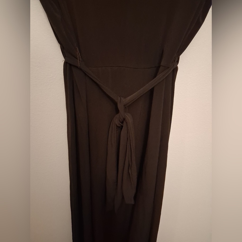 George Stretch Elegant Black Midi Dress - Picture 5 of 5